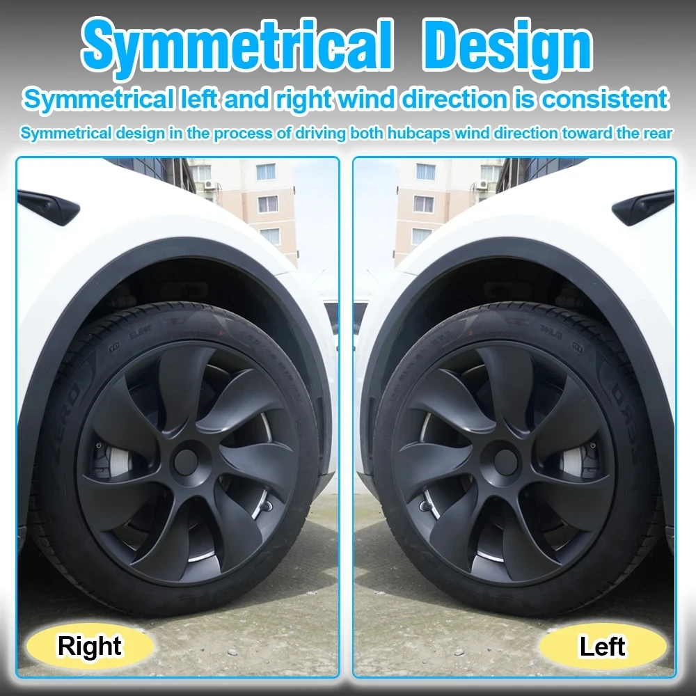 19-Inch Automobile Hubcap Full Rim Cover Accessories Hub Cap Original Car Replacement Wheel Cap wheel hub covers wheel hub caps For Tesla Model Y-4PCS