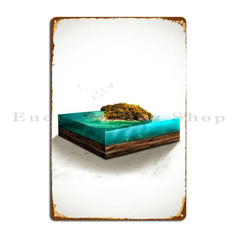 

Summer Island Microworld Metal Signs Wall Cave Wall Decor Wall Decor Designing Garage Tin Sign Poster