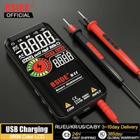BSIDE Profesional Digital Multimeter Smart 9999 EMF Multitester DC AC Voltage Capacitor Ohm Diode Live Electric Tester USB charg 1