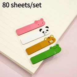 Adorable Animal Themed Sticky Notes Set - 80 Sheets, Vibrant Colors, Strong Adhesion (80 sheets)