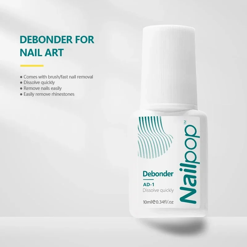 Nailpop Nail Debonder Glues for Rhinestone Remover Nail Art Fast Dissolve Liquid Accessories 10ml