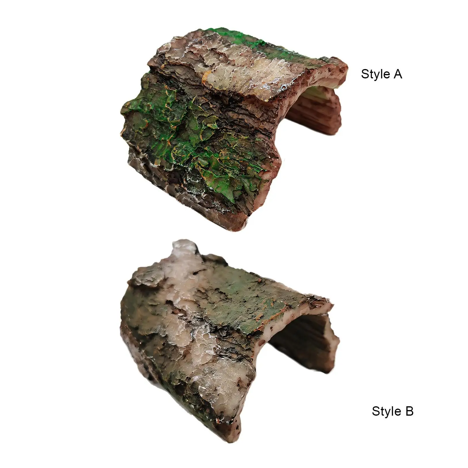 Reptile Hideout Accessories Landscaping Decoration Habitat Hollow Tree Trunk for