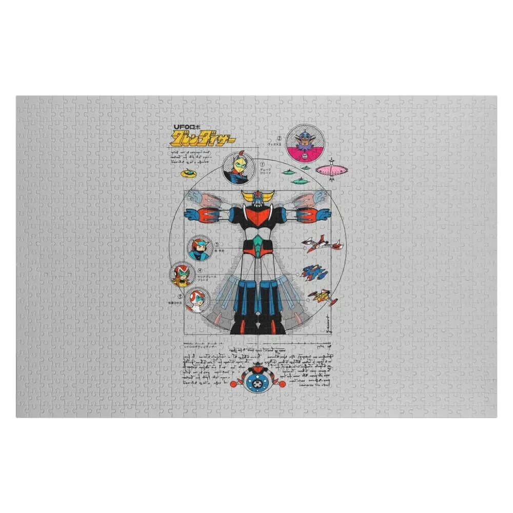 

189b Grendizer DaVinci Color Jigsaw Puzzle Customizeds For Kids Custom Name Child Toy Jigsaw Pieces Adults Wooden Name Puzzle