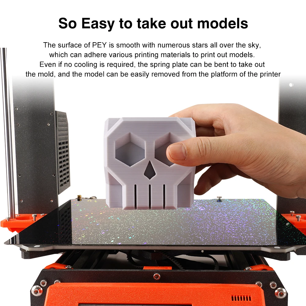 MK3S PEI 시트 241x253.8 양면 PET PEI 용수철 스틸 시트, Mk52 Pei 마그네틱 빌드 플레이트, Prusa i3 MK2.5S Mk3 MK3S 용