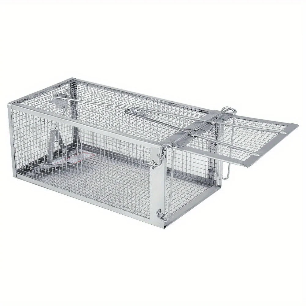 Description Picture 2 of item1pc Humane Rat Trap Live Traps for Chipmunks Rats and Mice Mouse Catch and Release for Indoor Outdoor Humane Rat Cage Traps