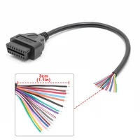 10/30cm 16pin Female to Male DIY OBD 2 OBD2 Auto Extension Cable Automotive Car Diagnostic auto Tool Scanner OBDII Connector - Image 5