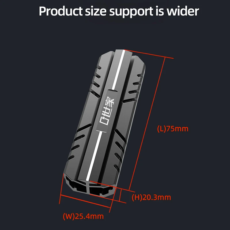 Teucer M.2 Nvme 2280 Ssd Dissipador de Calor Computador Unidade Estado Sólido Alumínio Colete Refrigeração - Imagem 3