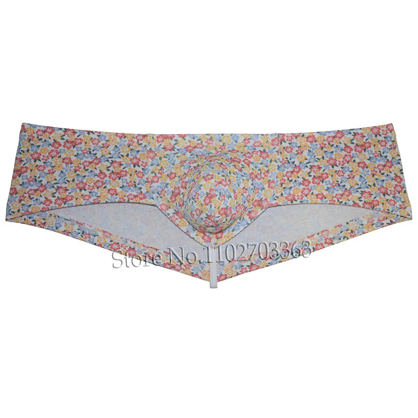 Fashionable Men's Chest-Enhancing Knitted Fabric Thong Underwear Sexy Soft and Stretchy with Extra Boost Briefs