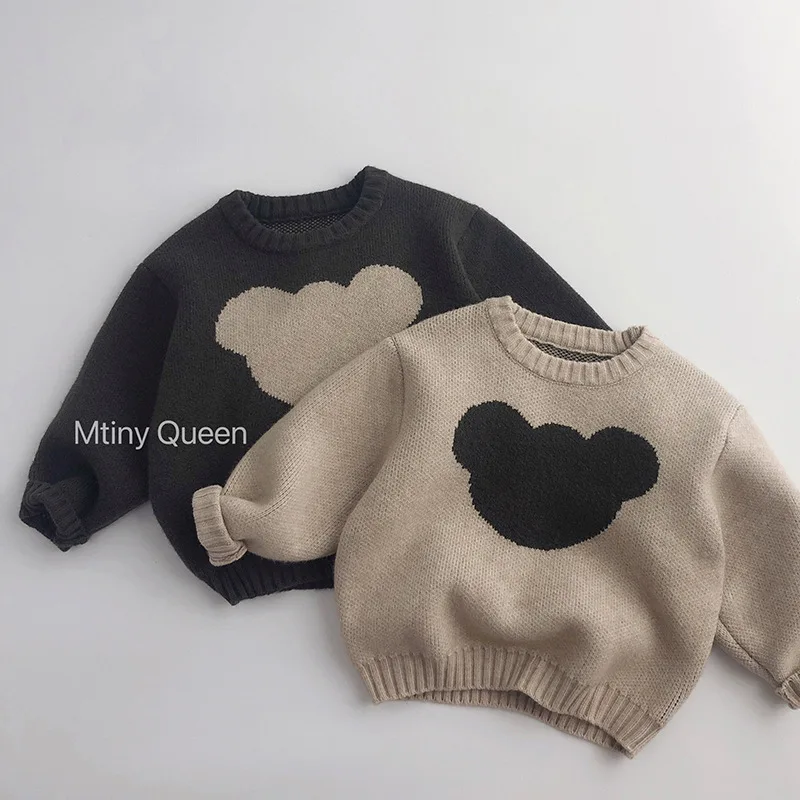 Kids Clothes Sweaters Casual Winter Autumn Knitted Sweaters Cute Cartoon Children Girls Boys Thick Sweater High Quality