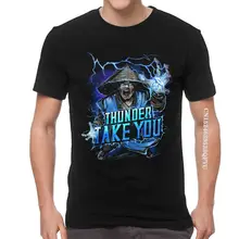 

Thunder God Mortal Kombat 11 T Shirts Men's Fashion T Shirt Cotton Oversized Raiden Fatality Videogame Tshirt Cool Tee Tops