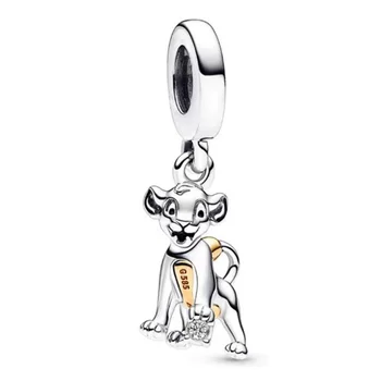 Disney-colgante de plata con diseño de Mickey 2