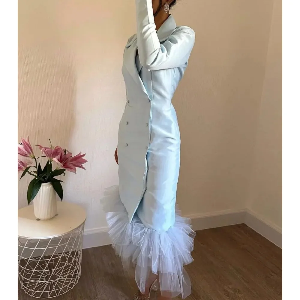 

Muloong V-Neck Tea-Length Women Elegant And Pretty Luxury Prom Dress