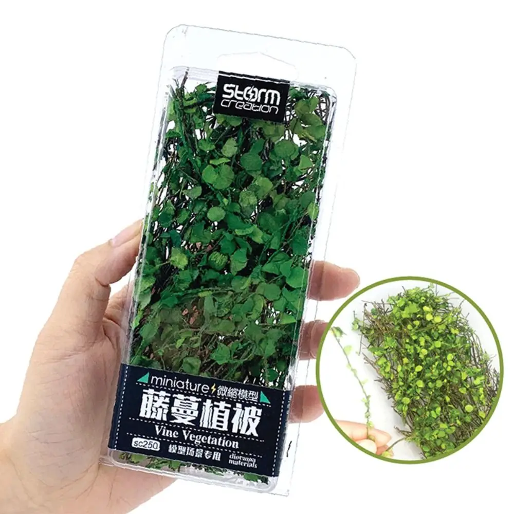 Simulation Miniature Model Leaves Fairy Garden Miniature Vines Vegetation Scene Model Railroad Scenery Realistic