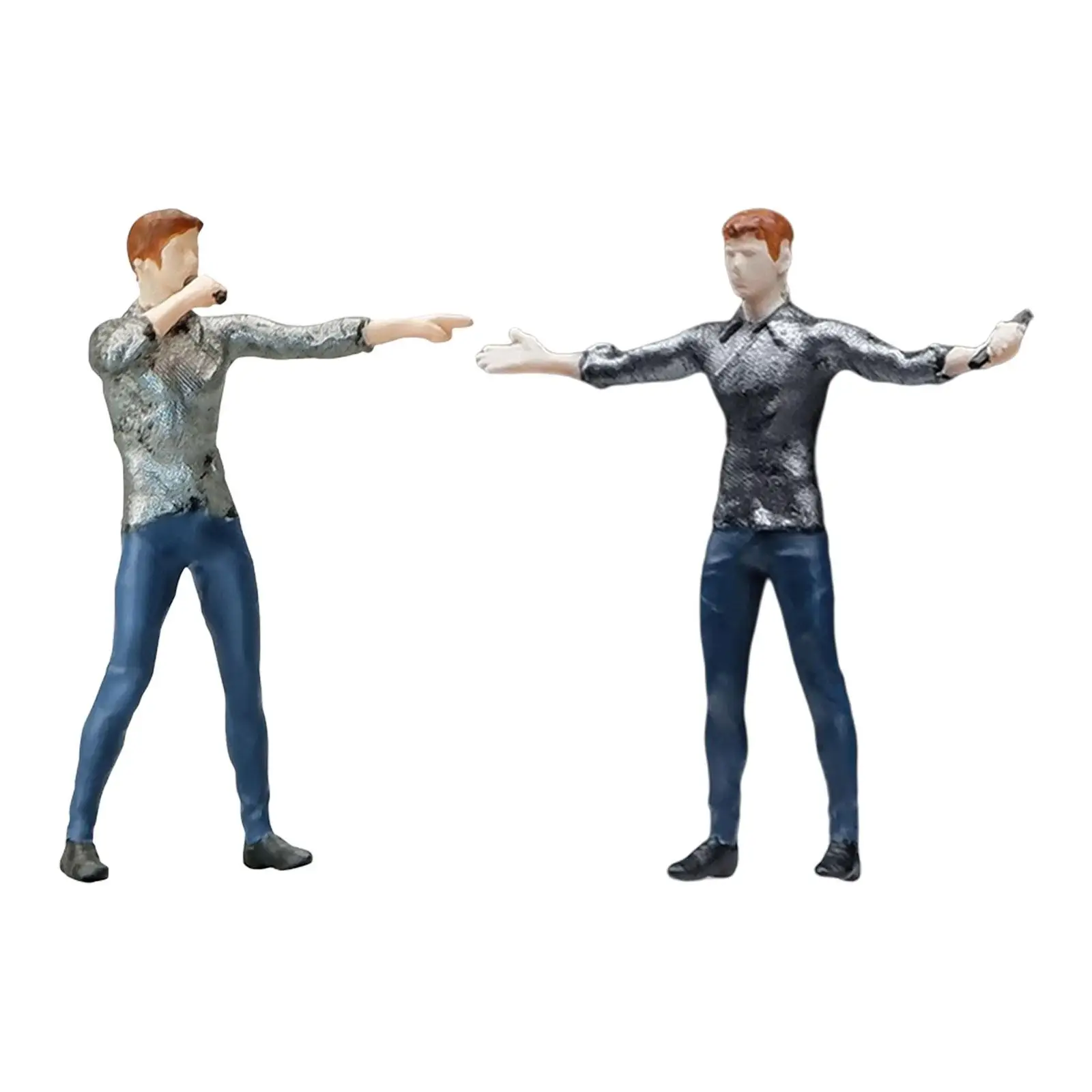 

1/64 Male Singer Figures Realistic Collectibles People Figurines for Photography Props Dollhouse Diorama Scenery Landscape Decor