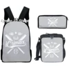 Hot Sale icrimax Backpack 3pcs/Set Boys Girls School bag lunch bag pencil case icrimax Bag Travel Laptop 6