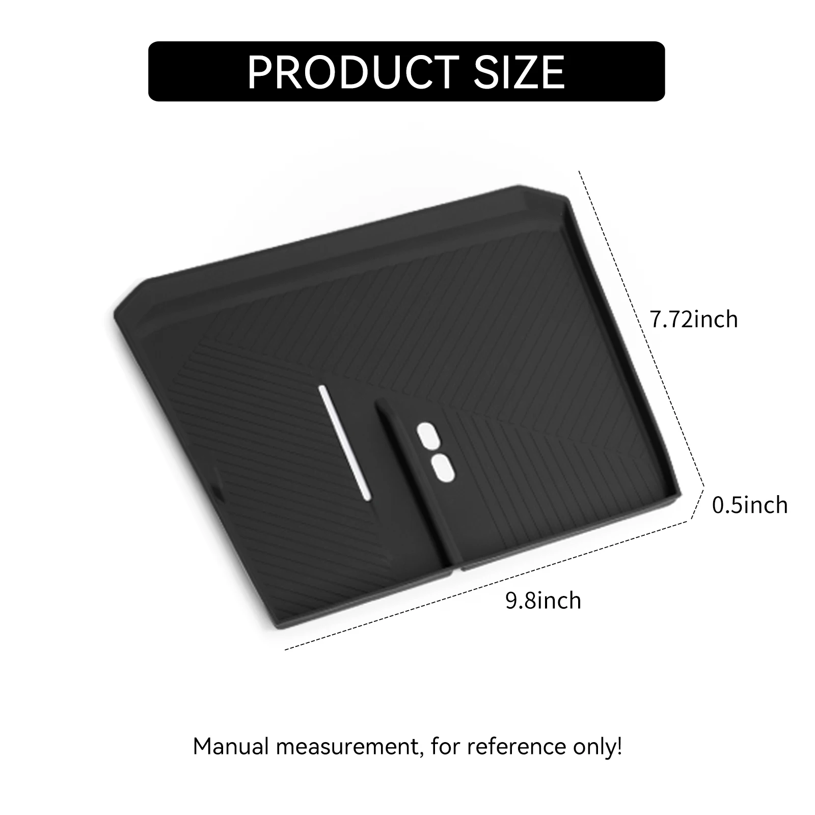 for BMW X3 Car Anti-Slip Pad Silicone Center Console Wireless Charger Interior Accessories Black
