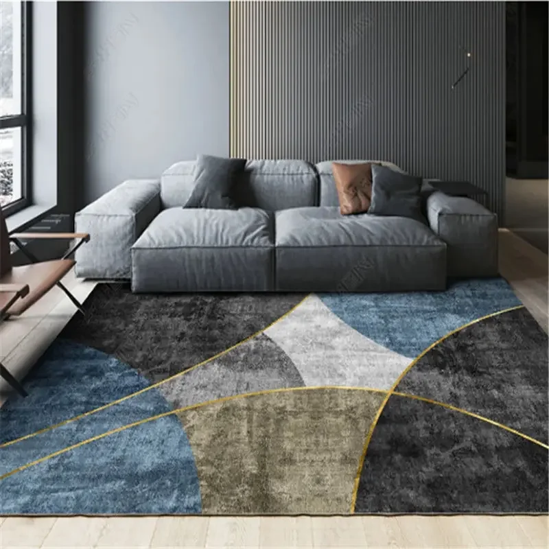 

Modern Geometric Carpet Living Room Sofa Area Rug Non-slip Children Bedroom Home Decoration Washable Room Decor Mat Large Size