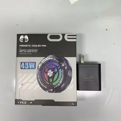 High - Performance RGB Magnetic Tablet & Phone Cooler with Powerful Cooling for Gaming & More (FS12 with 45w plug)