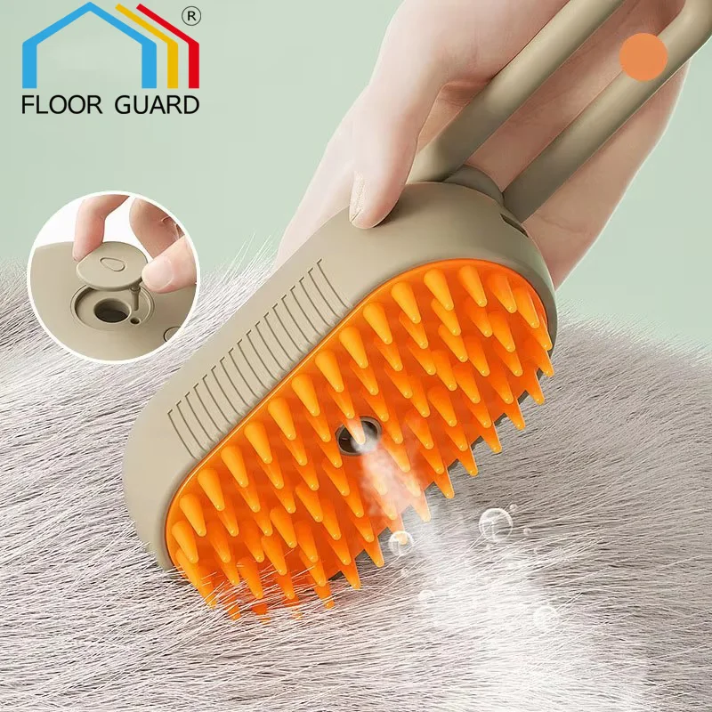 Photo inspiration: Cat Brush With Silicone Claw Catcher Reference: Pet Cat Grooming Comb With Electric Spray Water Steam Soft