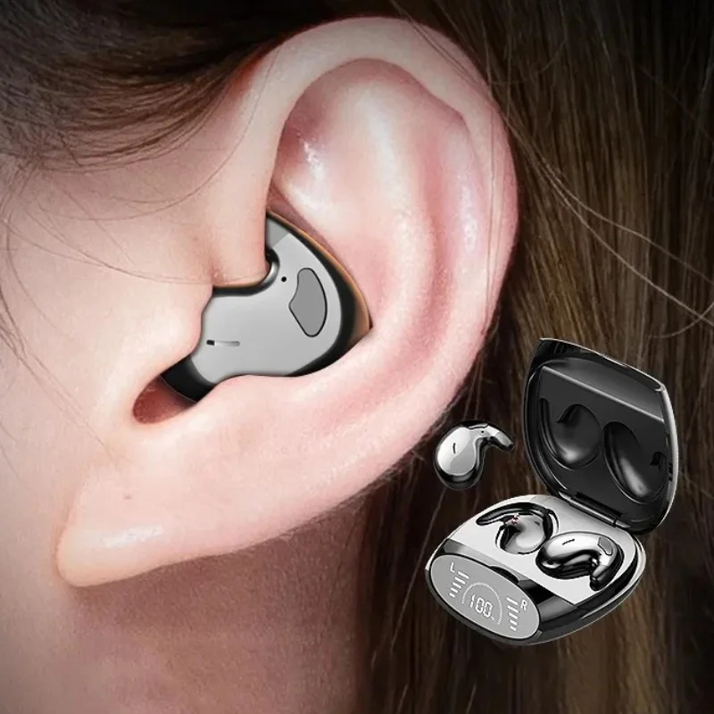 新しいmd528ミニインビジブルイヤホン睡眠用ワイヤレスBluetooth