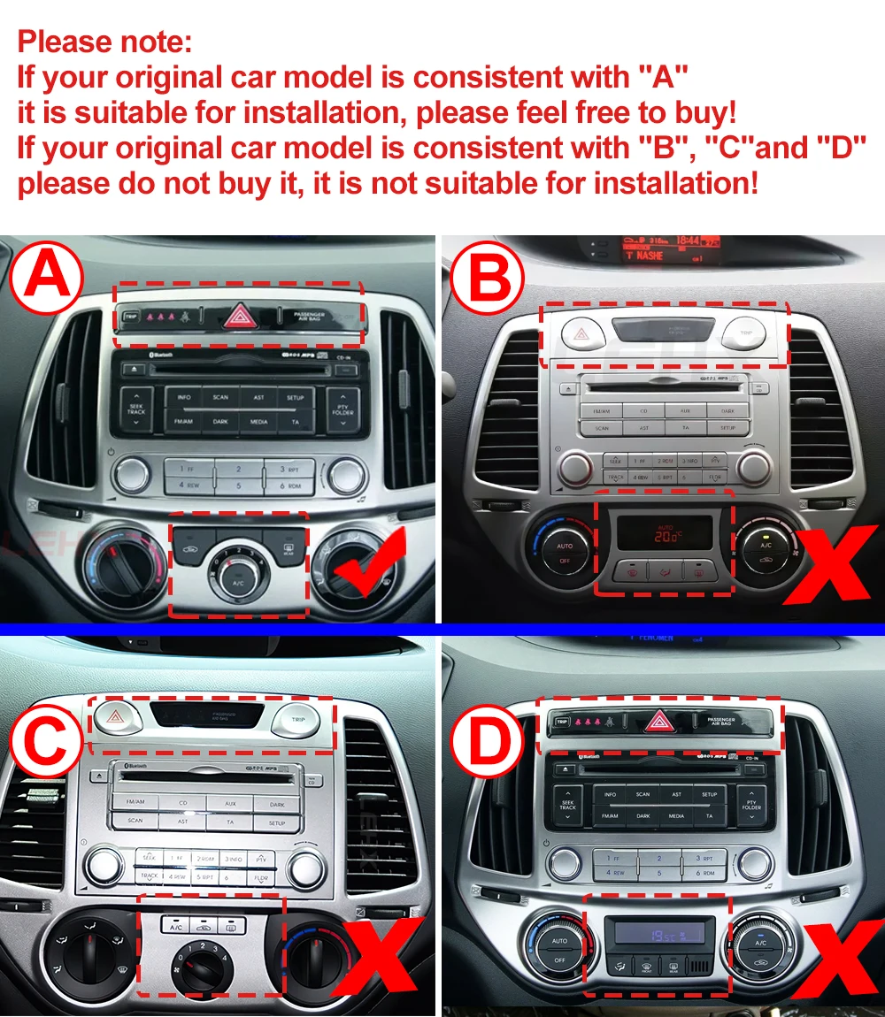 LEHX Android12 2 Din Dsp Autoradio Car Radio Multimedia Video Player For Hyundai I20 2010-2014 Carplay GPS Navigation No Dvd car multimedia player,car radio