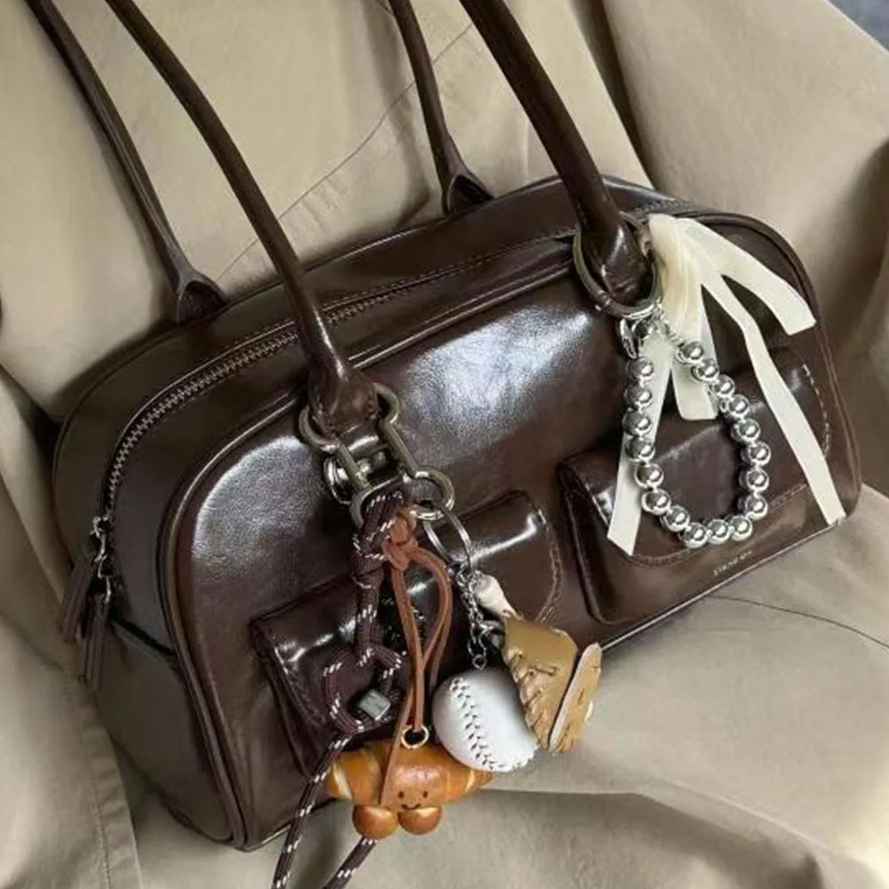 Bolsa Tote Feminina em Material Sintético Retrô