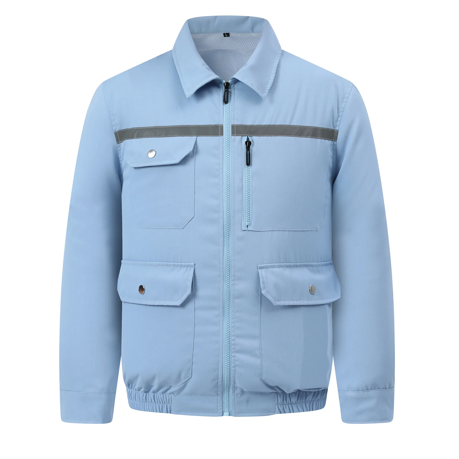COMXZ Mens Long Sleeve Air Conditioner Jacket 4 Fan Cooling Work Wear for Electrician Fishing Outdoor Sun Protection Summer