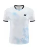 YONEX 2024 New Badminton Competition Uniforms Men's and Women's Fly-sleeved Tops Quick-drying Breathable Short-sleeved T-shirts 2