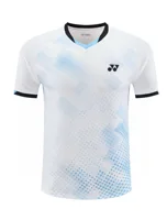 YONEX 2024 New Badminton Competition Uniforms Men's and Women's Fly-sleeved Tops Quick-drying Breathable Short-sleeved T-shirts 2