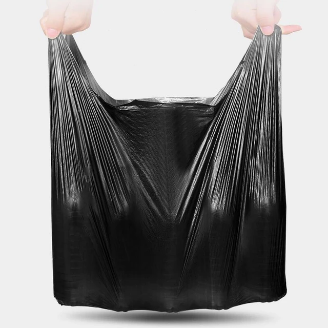 50PCS Large Garbage Bags Black Thicken Disposable Environmental Waste Bag  Privacy Plastic Trash Bags 