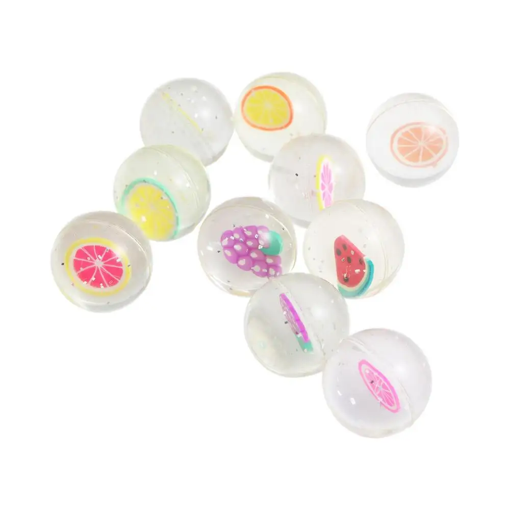 

Juggling Kids Gift Clear Bath Toys Floating Bouncing Balls Bouncy Balls Jumping Balls Fruits