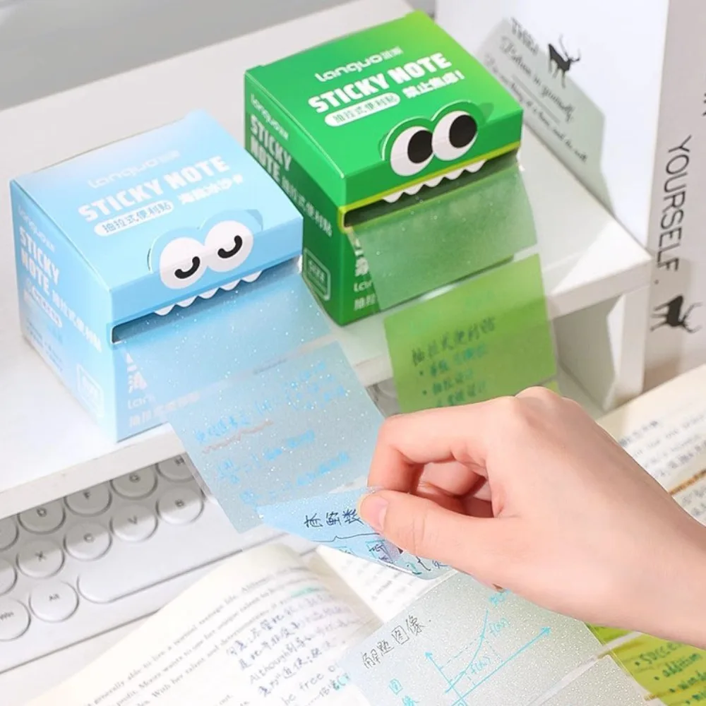 105 Sheets Cartoon Memo Pad Paper Pull Out Design Korean Style Planner Sticker Self-Adhesive Sticky Notes