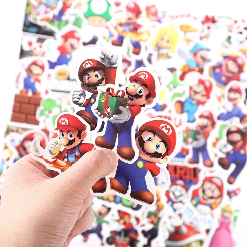 50Pcs-Super-Mario-Stickers-Mario-Bros-Luigi-Yoshi-Graffiti-Waterproof ...