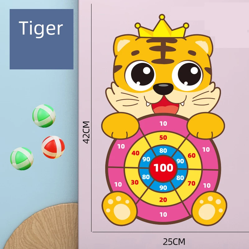 Montessori Dart Board Target Sports Game Toys For Children 4 To 6 Years Old Outdoor Toy Child Indoor Girls Sticky Ball Boys Gift 6