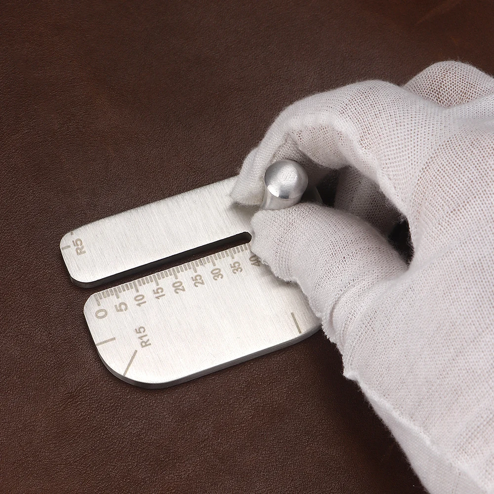 Steel Press Plate Leather Chisel Punching and Edge Chamfering Tool, Auxiliary Craft DIY Accessory