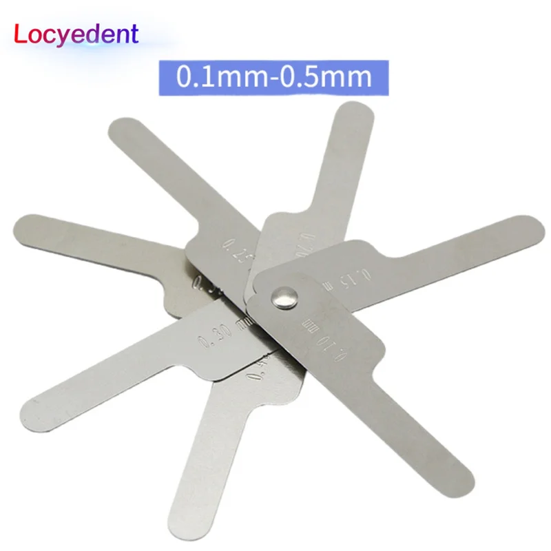 

Dental Interproximal Reduction Gauge Ruler Orthodontic Treatment Tools 0.1-0.5 MM IPR Tooth Gap Measuring Ruler