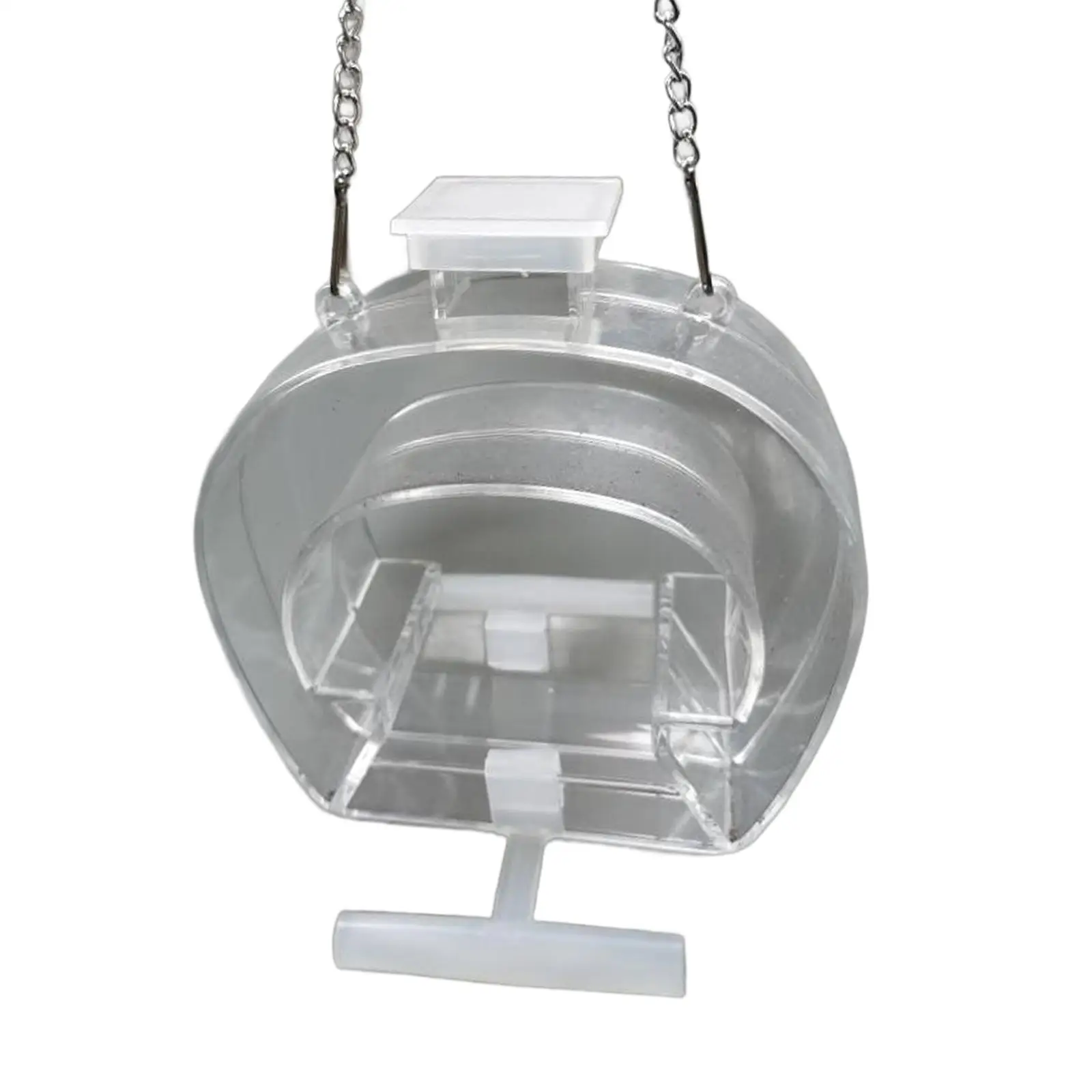 Clear Acrylic Window Feeders Wild Bird Feeders for Outdoor Hanging for Garden Yard with Hangable Chain