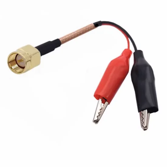 SMA Male To Dual Alligator Clip Test Connectors Pigtail RG316 Cables 10-300cm