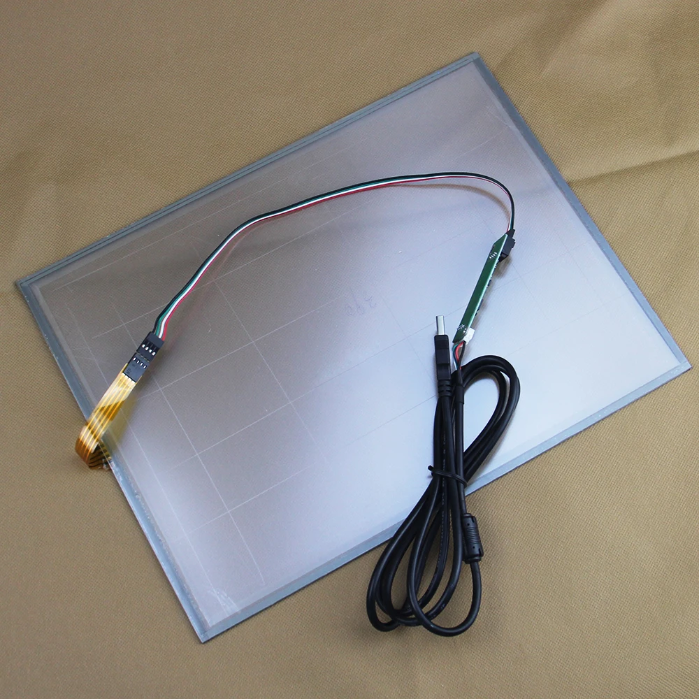 Painel da Tela de Toque 15 Polegada Tela Sensível ao Toque Mais Controlador Porta Usb Fio 322*247 mm Cartão Função Reparação Vidro Substituição - Imagem 6
