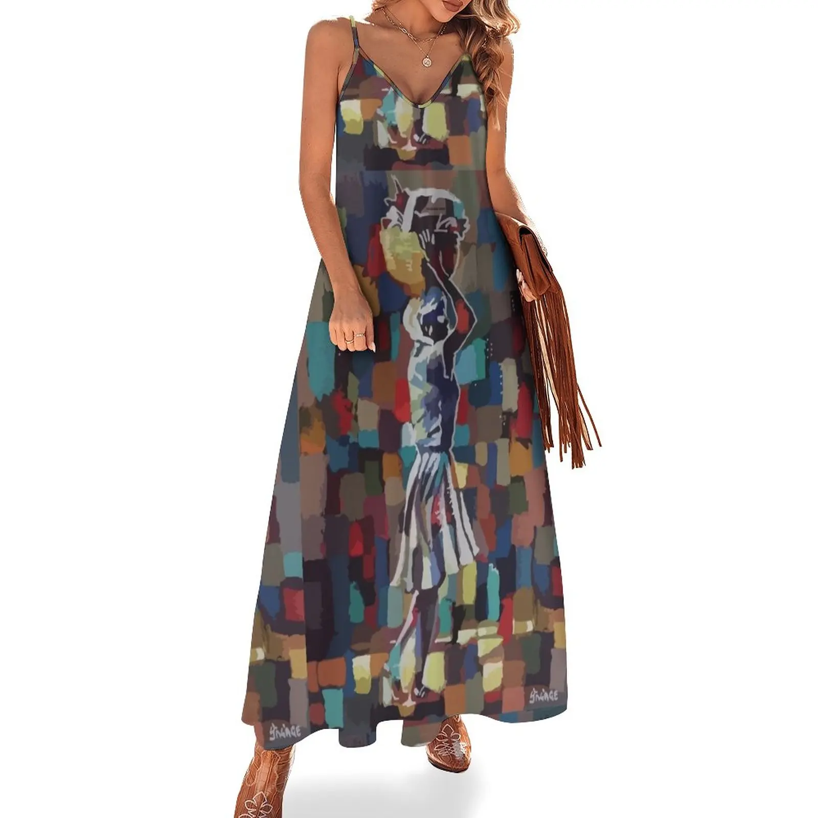 Machann Douvanjou By Sagage Sleeveless Dress luxury dresses Womens dresses