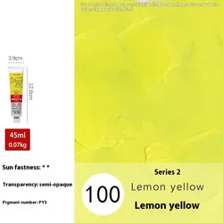 Winsor & Newton Vibrant Oil Paint - 45ML Tube (Lemon Yellow 45ml)