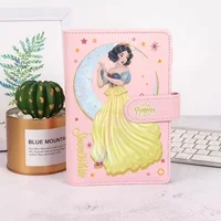 Disney Princess Surrounding Co Branded Student Diary Loose Leaf A6 Pu Leather Budget Binder Notebook Gift Stationery Wholesale 2