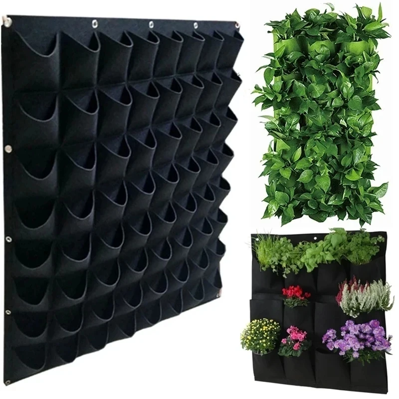 Grüne Pflanze wachsende Tasche große Taschen Pflanzer vertikale Garten Gemüse lebende wachsende Taschen Blumen Versorgung Garten Pflanzer Tasche