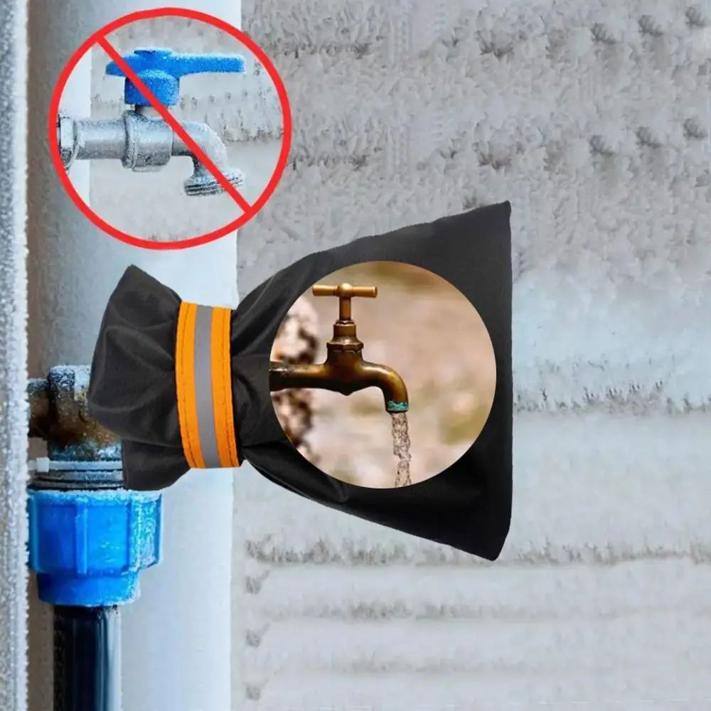 Waterproof Faucet Antifreeze Cover Reflective Plus Cotton Freeze Protection Oxford Cloth Prevent Frost Cracking