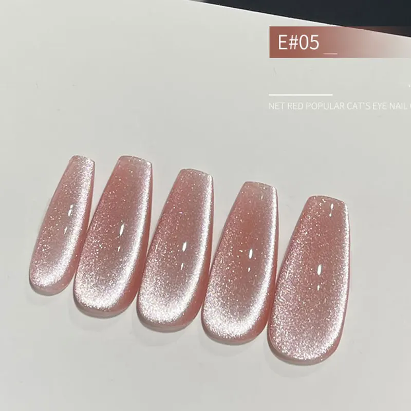 10ml Laser Cat Eye Magnetic Gel Nail Polish Diamond Glitter Cat Eye Gel Soak Off Semi Permanent Varnish UV LED Nail Varnish 4