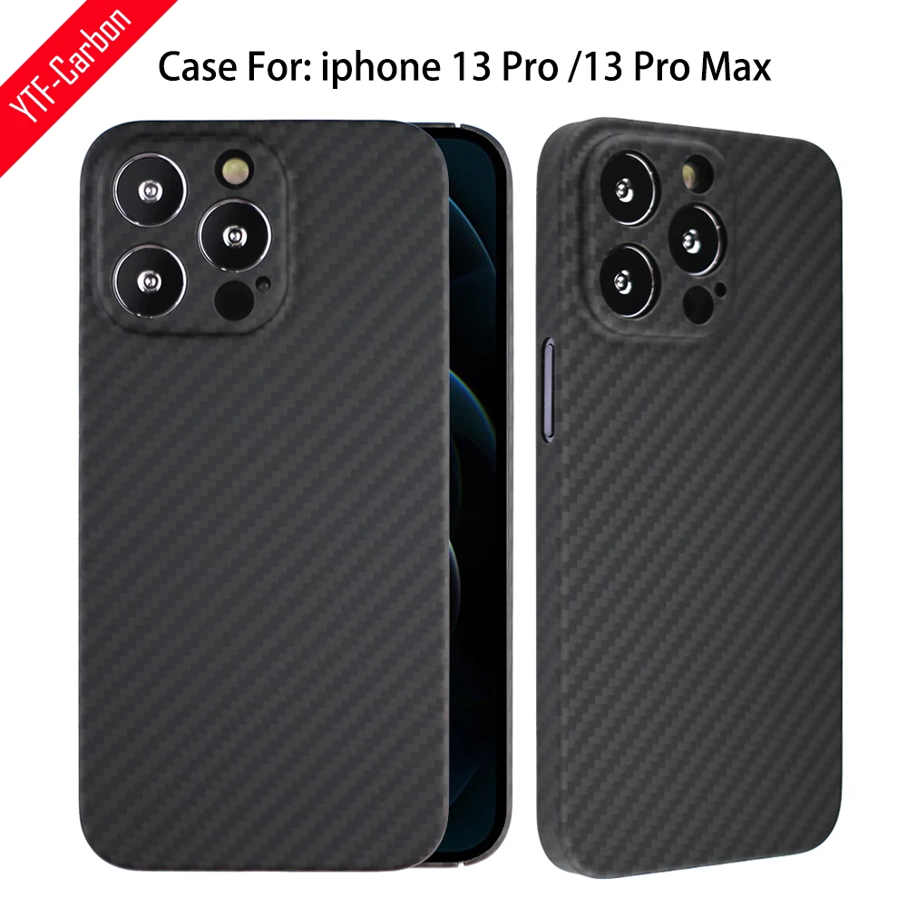 

Чехол YTF из углеродного волокна для iphone 13 Pro Max, защитный чехол для телефона, чехол из арамидного волокна для iphone 13 mini
