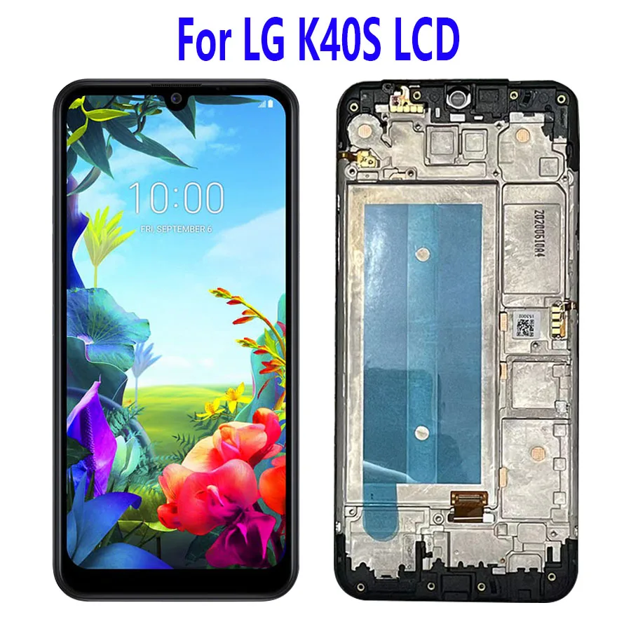 

6.1“ Original For LG K40S LCD Display Touch Screen Digitizer Sensor Assembly For LG K40S LCD Display Dual SIM with Frame