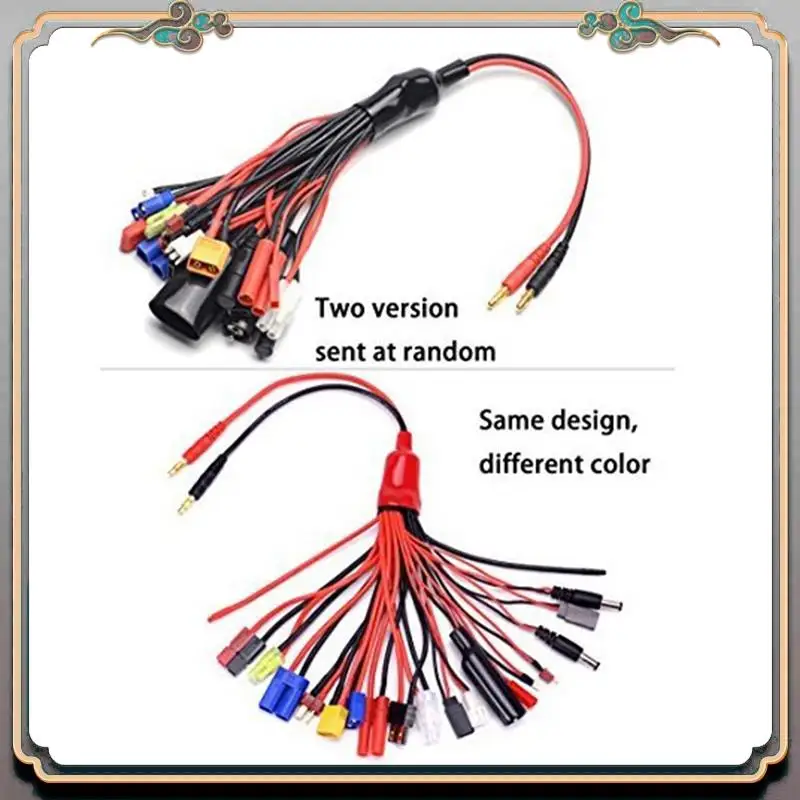 19 In1 RC Lipo Battery Charger Splitter Cable Adapter 4Mm Banana Plug To For Traxxas JST FUTABA XT60 EC3 EC5 Mcpx TAMIYA Durable