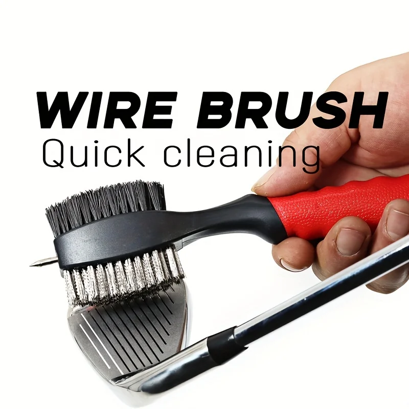Golf club cleaning brush  groove cleaner, retractable large head brush golf accessories BH005 3
