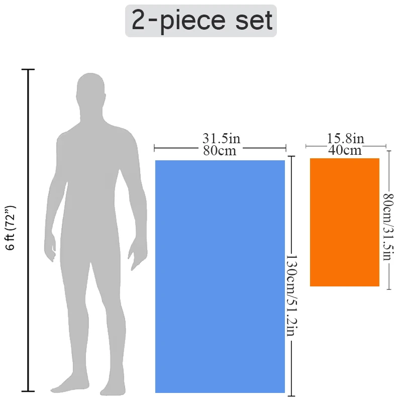 2 piece set quick drying towels for sports, fitness, swimming, beach, sweat water absorption, suitable for outdoor camping 2